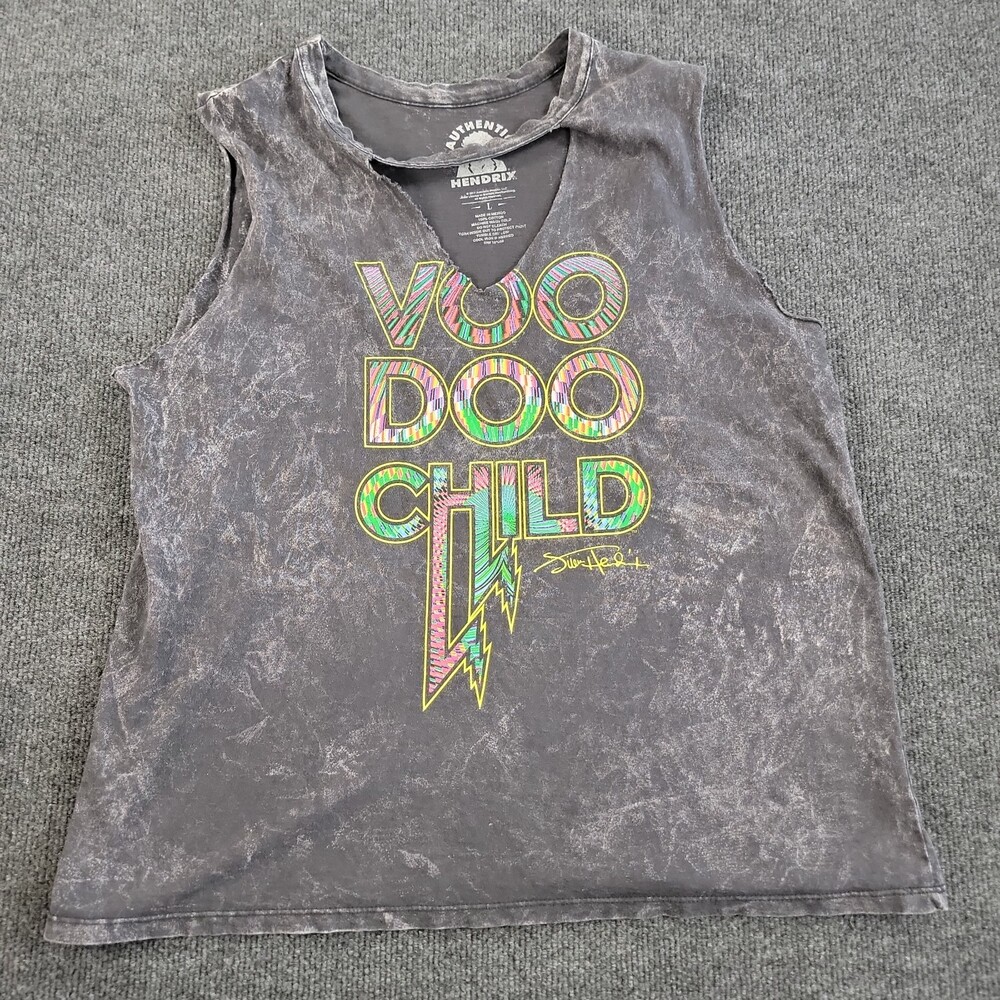 VOO DOO CHILD, AUTHENTIC HENDRIX, WOMENS L, SLEEVELESS TANK